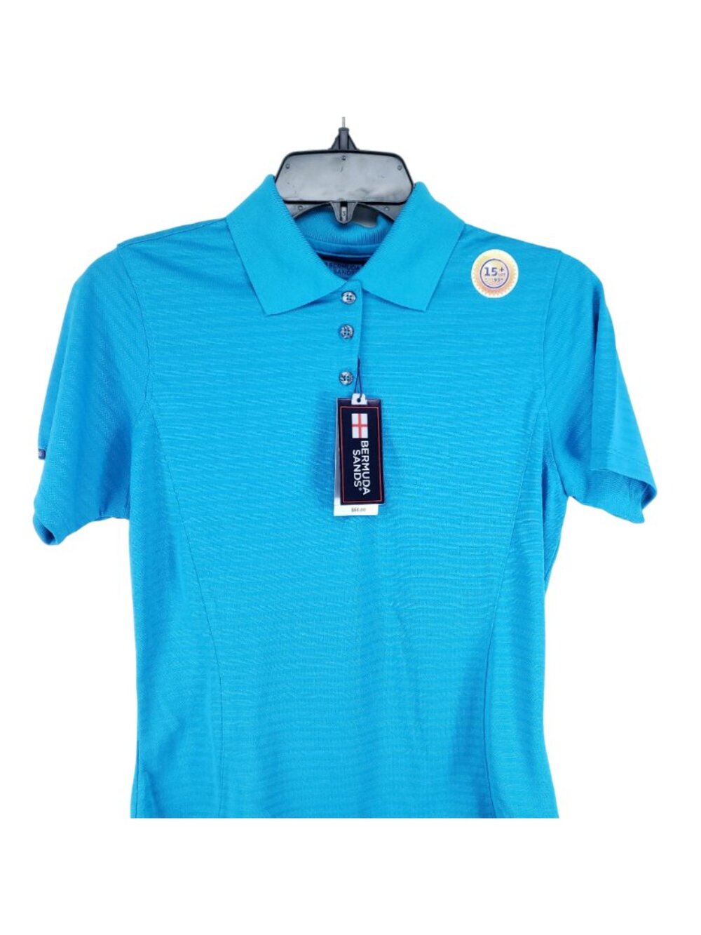 Bermuda Sands Golf Polo Women's Size XS Turquoise Wickaway - Picture 2 of 7